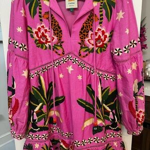 FARM Rio Pink Dress with Bold Print